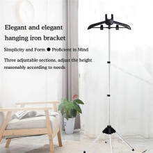Présentoir Cintre Vêtement Pliable Trépied Vapeur Support Chiffons Fer Support Suspendu Vêtements Étendoir Gris