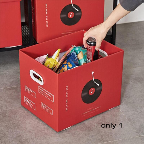 Folding  Organizer Closet  Basket with Lid and Handles Storage Container  Storage Organizer Box for Home 1