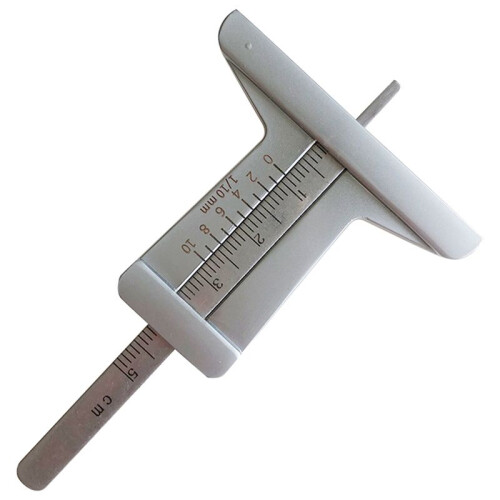 Car Tire Pattern Measuring Ruler  Stainless Steel Inspection Ruler Pattern Depth Inspection Vernier Caliper Tools