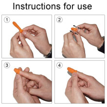 100Pcs Rubber Anti-Slip Finger Cots Orange Disposable Protective Finger Cots for Electronic Repair