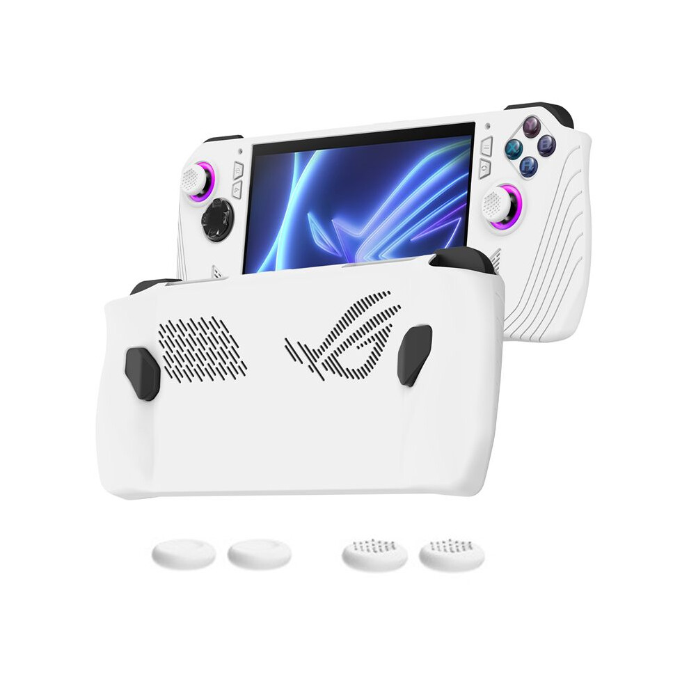 For Ally Handheld Game Console All-Inclusive Silicone Protective Case Handheld Anti-Drop Protective Case, White 4712984486515