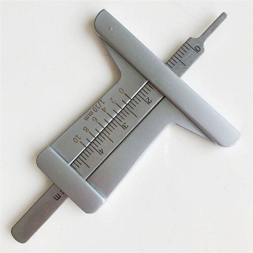 Car Tire Pattern Measuring Ruler  Stainless Steel Inspection Ruler Pattern Depth Inspection Vernier Caliper Tools 2