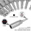 14Pcs Hexagonal Sockets Set, 6-19mm Deep Socket Adapter Kit Hex Shank Nut Driver Bits Set Quick Change Nut Setter 7