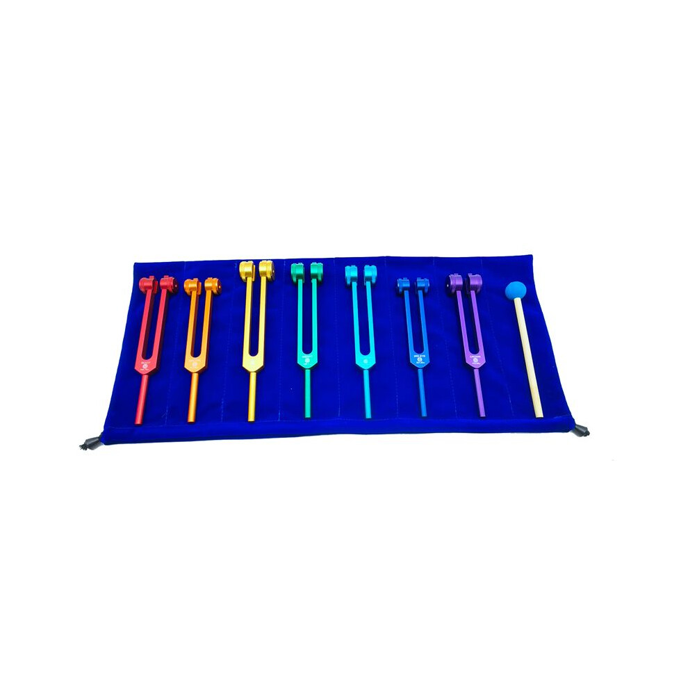 Typecat Tuning Fork For Healing 7 Chakra Sets For Meditation, Yoga, Balance, Sound Healing, Frequency Healing Devices