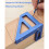 Multi-Angle Measuring Ruler,45/90 Degree Aluminum Alloy Woodworking Square Protractor,Miter Triangle Ruler-Red 5