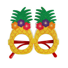 Occhiali Hawaiani Estivi Decorazioni per Feste A Tema Tropicale Cornice per Occhiali Fotografici con Albero di Cocco,D