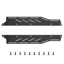 Koolstofvezel RC Auto Zijplaatbeschermer Voetpedaal Zijrokset voor ARRMA F1 LIMITLESS 1/7 Reserveonderdelen