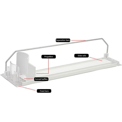 Refrigerator Beverage Dispenser Self-Propelled Beverage Organizer Bottle and Can Dispenser 2