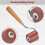 3pcs Rubber Rollers Rollers for Crafting, Ink Roller Set with Comfort Grip for Printmaking, Crafts, and Stamping 3