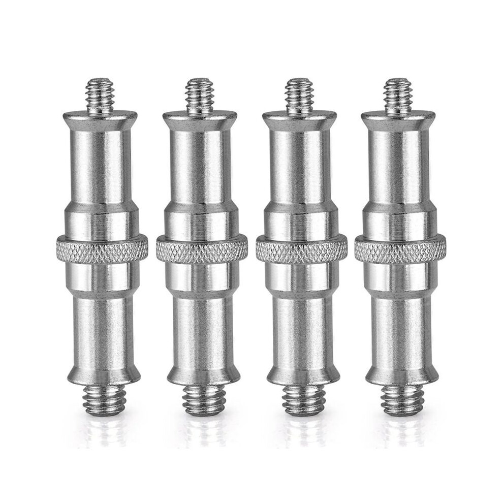 4Pcs 1/4Inch To 3/8Inch Male Thread Adapter Double-Ended Spigot Stud Male Adapter Camera Screw Photograph Hand Tool 6031602018579