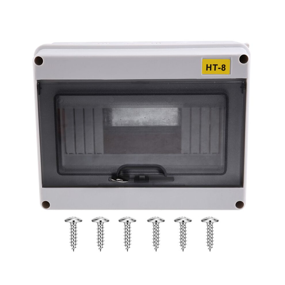 Ht-8 Way Ip65 Mcb Breaker Box Distribution Protection Box Abs Power Electronic Din Rail Enclosure For Circuit Breaker 6031002505037