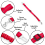 KCT KCT 2 Pack Dog Seat Belt Clip Lead - Red 6