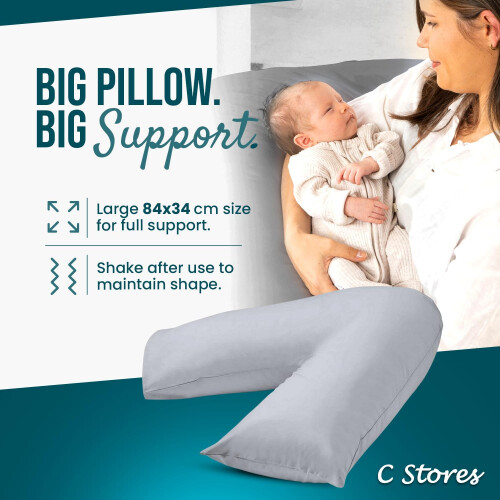 V-Shaped Nursing and Pregnancy Support Pillow 2