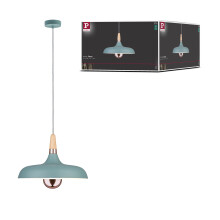 Paulmann 79655 Neordic Juna pendant luminaire 340mm max. 1x20W pendant lamp for E27 lamps ceiling lamp soft green/copper/wood 230V without lamp