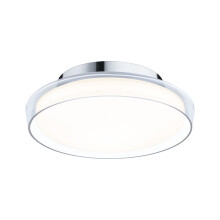 Paulmann 71078 LED ceiling luminaire Selection Bathroom Luena IP44 3000K 600lm 230V 11.5W glass, chrome bathroom luminaire