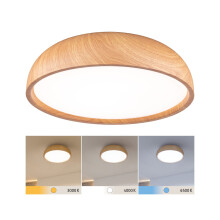 Paulmann 71083 LED ceiling luminaire Selection Bathroom Oka IP44 White Switch 950lm 230V 24W wood look bathroom luminaire bathroom luminaire