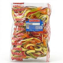 3kg Haribo Yellow Bellies Giant Gummy Snakes Bulk Sharing Bag