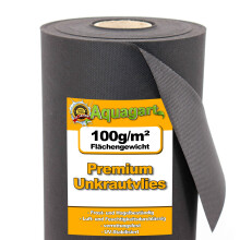 135 m² Garden fleece Weed control fabric Mulch fabric 100 g 1.8 m w.