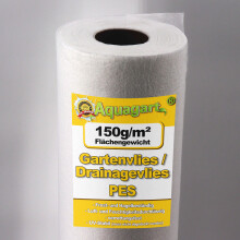 100 m² Garden fleece Weed control fabric Drainage fleece 150 g 1 m wide