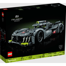 LEGO Technic 42156 PEUGEOT 9X8 24H Le Mans Hybrid Hypercar, modelo de coche de carreras