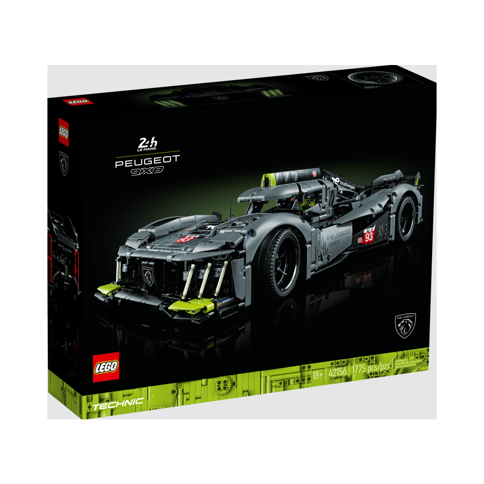 Lego 42156 Technic Peugeot 9X8 24H Le Mans Hybrid Hypercar - Building Set