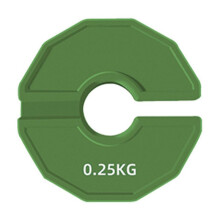 1 Szt. Gym Micro-Type Plates Hantle Frakcyjne Talerze Ciężarków Gumowe Ułamkowe Talerze Ciężarków Dodatek Zmień Zielony 0,25 Kg