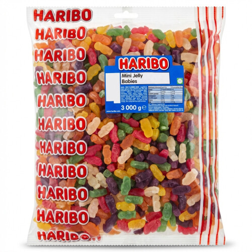 Haribo Jelly Babies 3kg Bulk Bag - Classic Fruit Jelly Sweets