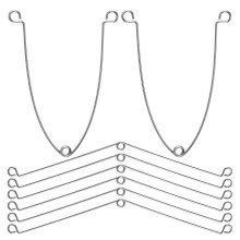 8 Pieces Torsion Spring Clips Recessed Lighting, Metal Recessed Trim for Recessed Lighting Accessories