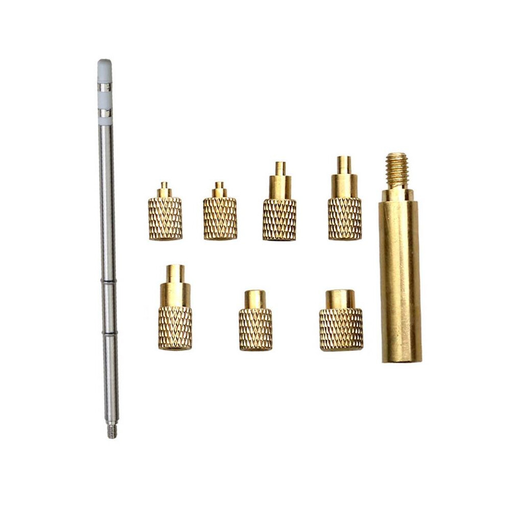 Heat Insert Nut Iron Tip T12 Soldering Iron Tip Insert Internal Thread Tip M2-M8 Brass Hot Nut Insertion Kit 6033609204719