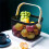 Metal Mesh Basket, Multi-Functional Hanging Kitchen Baskets Fruit Basket with Handle for Kitchen Bathroom Picnic Black 3