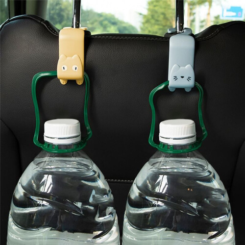 Cute Cartoon Car  Backrest Hidden Multi-Functional Hook Car Rear  Detachable Headrest Small Hook A 1