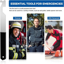 3 Pcs Multipurpose Spring Steel Firefighting Tool with Door Opener Kit, Fire Pick Door Openner, for First Responders