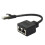 Cabo Adaptador Divisor RJ45 1xmacho para 2xfêmea para Cabo Extensor Conversor Ethernet LAN Ethernet 1