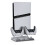 For PS5/Slim/Pro Multi-Function Cooling Base with Dual Wireless Controller Charger Mobile Hard Disk Storage Rack 6