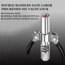 Grease Coupler Heavy-Duty Quick Release NPTI/8 10000 PSI Two Press Easy to Oil Grease Injector