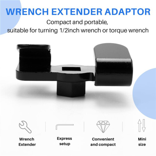 Adaptador Extensor de Chave Universal, Ferramenta Extensora de Chave - Unidade de 1/2 Polegadas para Mecânico Profissional e Chave de Reparo de 1