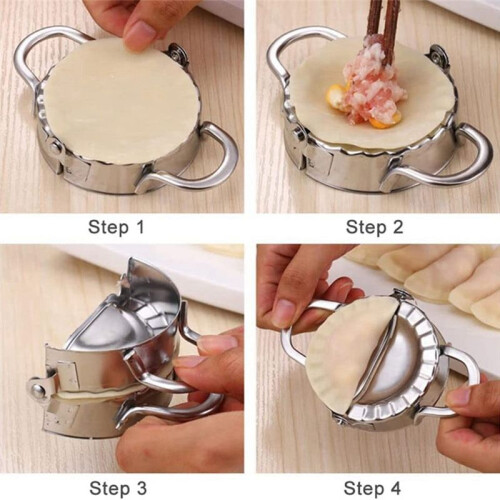 Stainless Steel Dumpling Maker, Flower Type Dumpling Ravioli Maker Press Mold Dumpling Making Device Accessories 1
