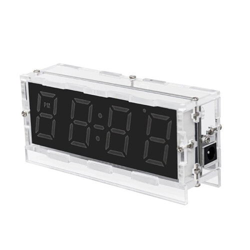 Colorful RGB DIY Digital Clock Kit Display Temperature Alarm Soldering Project Learning Practice Solder Electronic Kit