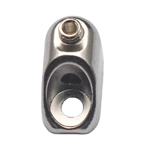 Sadel Headless Elgitarr Bridge Bakstycke med Skiftnyckel för Headless Elgitarr Silver 2