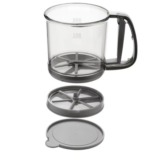 Semi-Automatic Flour Sifter, Transparent Non-Stick Sieve for Baking, Essential Kitchen Gadget and Accessory 2