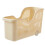 Kitchen Storage Basket with Wheel, Household Plastic Snack Toy Storage, Kitchen Cabinet Storage Box 1