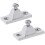 2 Pieces Marine Deck Hinge Boat Bimini Top Fitting Hardware 1