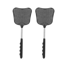 Mücken und Fliegenbekämpfung Kunststoff Fliegenklatsche Einziehbare Edelstahlstange, Geeignet für Den Innen- und Außenbereich (2 Pack)