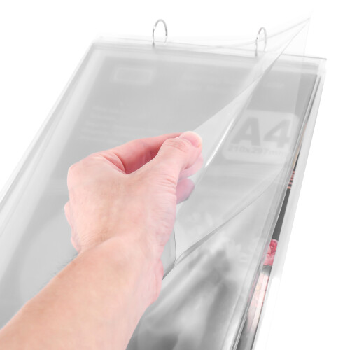 A4 Multi-Page Flip Display Card Label Display Stand Detachable Label Business Menu Holder 2