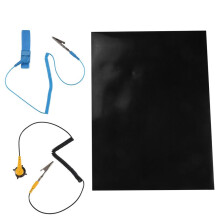 Anti-Static Mat Phone Repair Soldering Pad with Ground Wire ESD Wrist for Repair Mobile Repair Soldering Mat