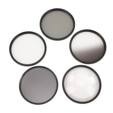 Kit de filtros para lentes: CPL ND8 estrella de 6 puntas gris 49 mm