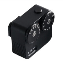 Light Meter II Cold Shoe för DSLR-Filmkamera LjusmäTare 12 SlutarhastighetsfotograferingstillbehöR (Svart)