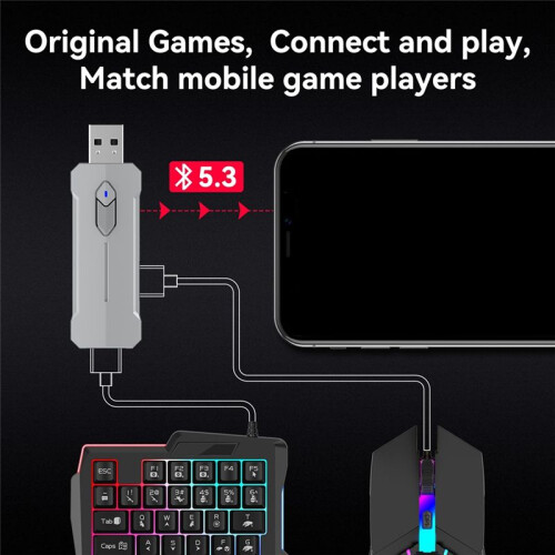 L'Adattatore Convertitore Controller Console Tastiera e Mouse X8 Supporta I Telefoni Android  OS 2
