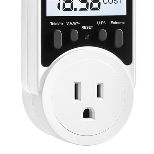 Watt Meter, Plug-in Socket Power Meter, Wide Range, Backlit Large Display, Electricity Usage Monitor US Plug 1