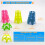 Simulator Tees,19Pcs Practice  Tees for Turf and Driving Range Indoor Tee  Training Tees 2